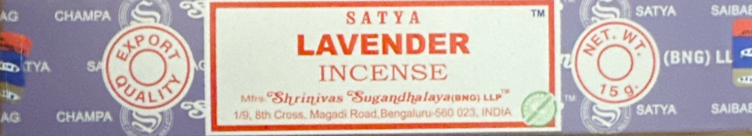 Satya Lavender Incense Sticks (15g) – Calm & Relaxing Aroma