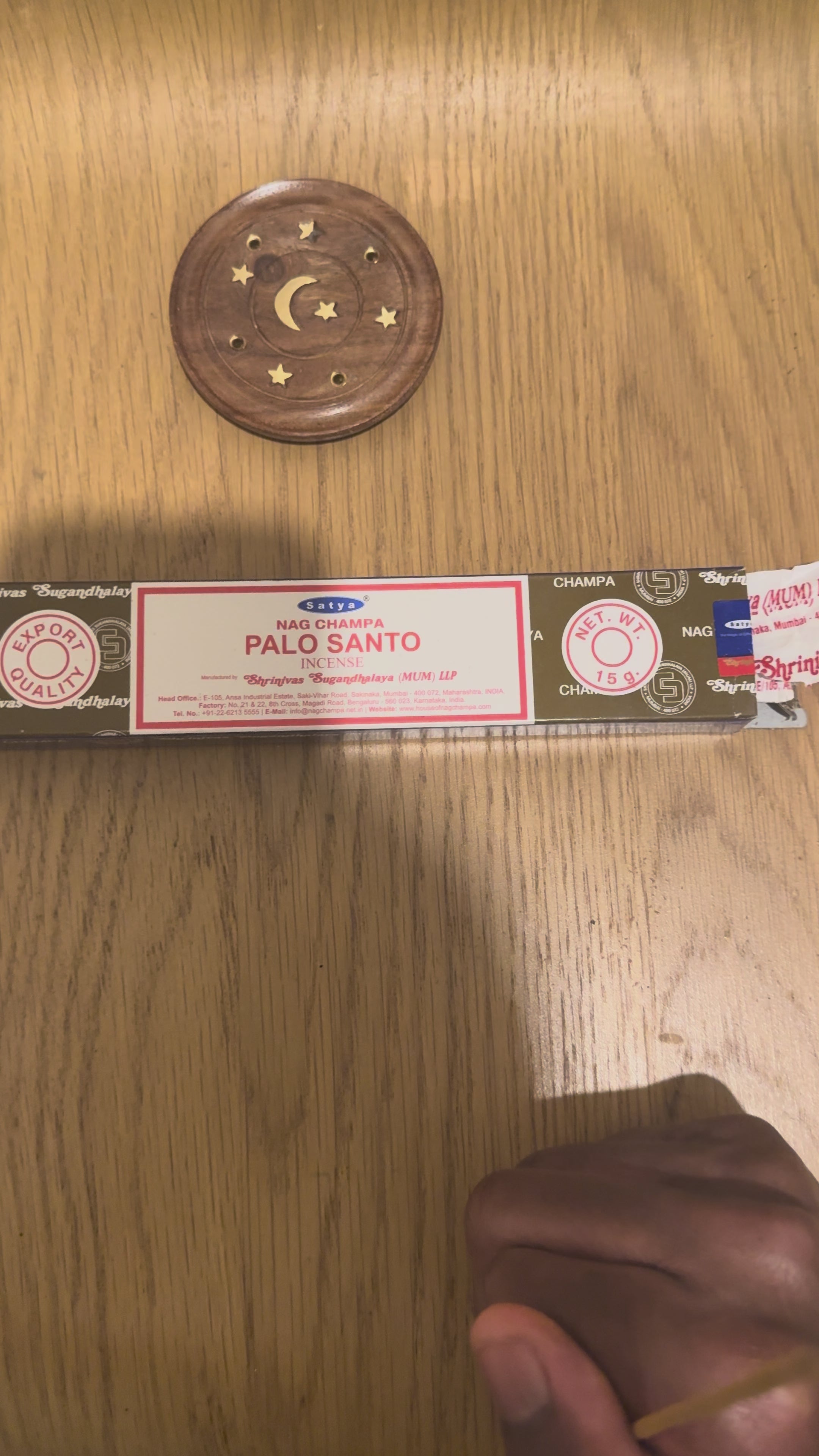 Satya Palo Santo Incense (15g) Relaxation and Spiritual balance